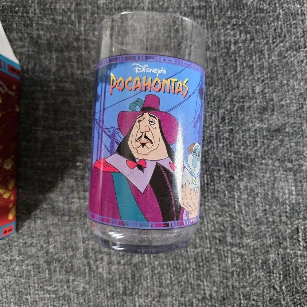 Disney Burger King POCOHANTAS Childrens Plastic Cup GOVERNOR RATCLIFFE Vtg NIB